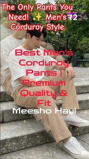 Best Men's Corduroy Pants | Premium Quality & Fit #MensFashion #StyleInspo #shorts
