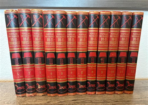 Popular Mechanics DIY Encyclopedia 1955 Complete 12-volume Mid-century Set - Etsy