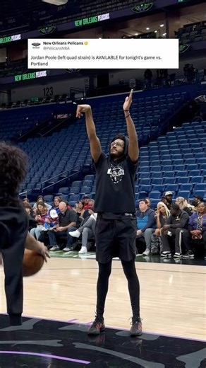 Jordan Poole AVAILABLE vs. Trail Blazers #pelicans #shorts #nba