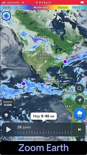 App Zoom Earth, para Saber en Dónde lloverá, evitando los lugares que se inundan