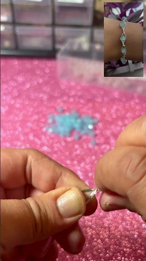Elegant Blue Crystal Bead Bracelet ✨ Easy DIY Jewelry Tutorial