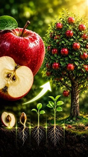 🍎 The Secret Life of an Apple | From Decay to New Life 🌱 | Amazing AI Growth Time-Lapse