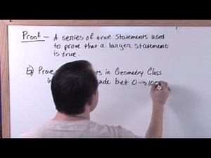 Lesson 20 - Geometric Proofs (Geometry Tutor)
