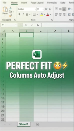 AutoFit Columns in 1 Sec , VBA ka 1 Line Code #excel #exceltricks #exceltips #shorts