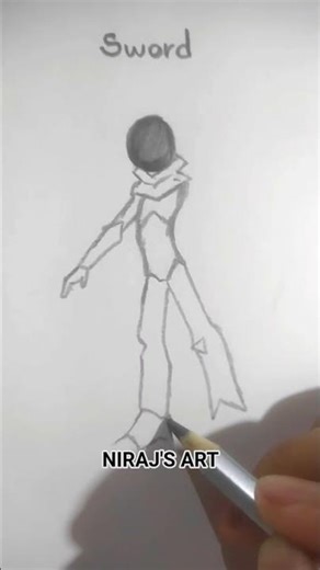 how to draw stickman body (gun, sword, dagger)🔥 #shorts #arts