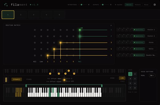Forma Labs Audio releases Filament Beta - Real-Time MIDI Orchestration Plugin & Plugin Host
