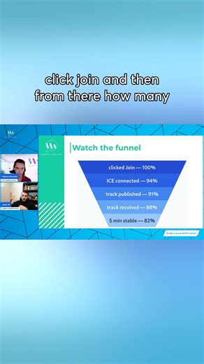 How do you know where users are dropping off in your #webrtc app?