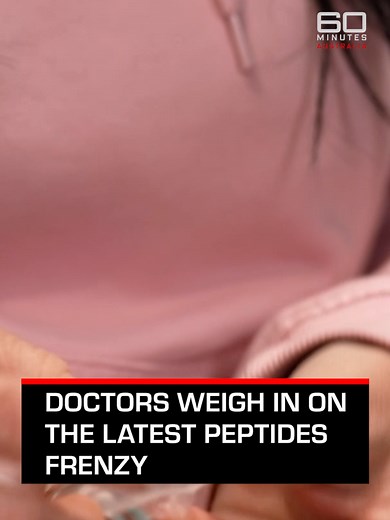 Injecting peptides seems to be all social media is talking about and many users claim they are effective. And while some doctors believe peptides are here to stay, they also warn about the testing and misuse of this supposed-miracle to most ailments. Full story on the 60 Minutes Australia YouTube channel. The information discussed in this story is general in nature and should not be understood to be medical advice. Please contact your GP or other healthcare practitioners for advice that is tailo