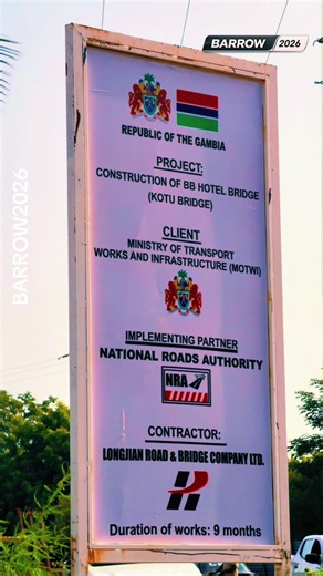 His Excellency President Adama Barrow today visited the Kotu Bridge construction site, where the Government is building a new bridge to replace the existing one, improving connectivity and supporting infrastructure development.