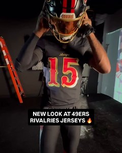 A new look at the #49ers Rivalries jerseys that they will wear on Saturday night 🔥 Via @49ers | Niners Nation