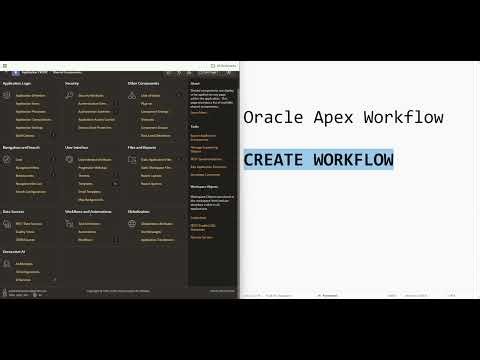 Oracle APEX Workflow Tutorial | Create Workflow Step by Step (Automation Guide)