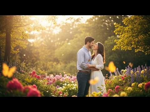 Magical Spring Garden Romance 🌸💏 | Couple Laughing & Sharing Sweet Kiss