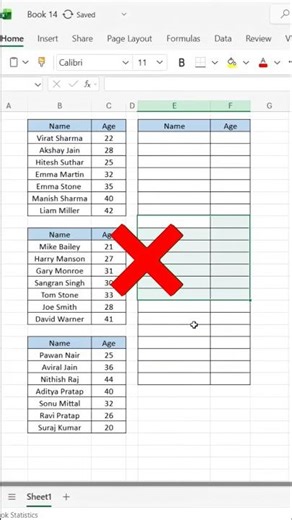 🤯 VSTACK Function in Excel #shorts #excel