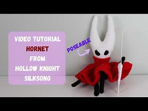 Crochet Hornet from Hollow Knight: Silksong! [video tutorial]