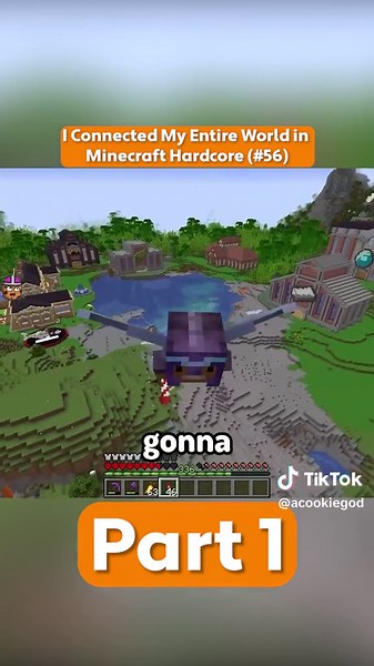 Connecting My Entire World in Minecraft Hardcore | A Cookie God's 2000-Day Journey