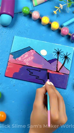 Slime Maze in 60 Seconds! ⏱️🟢 #QuickDIY #SlimeTime #KidsShorts