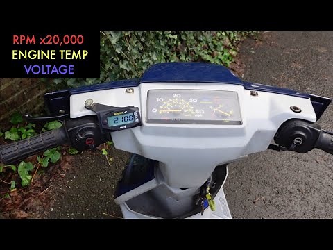 12v Tachometer Installation on 50cc Scooter / Moped - (NORXI MINI 4)