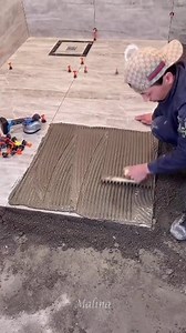 63K views · 144 reactions | Very nice job, Floor tiles installation show by expert man and how to cut tiles | Malina | Facebook