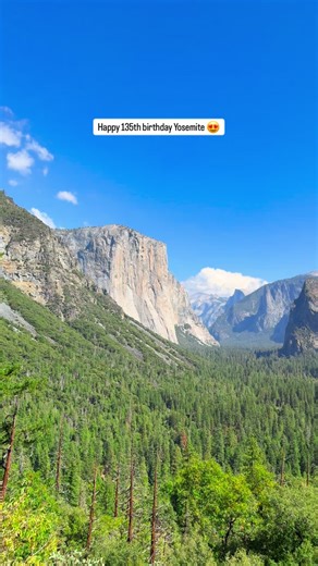 🎉 Happy 135th Birthday to Yosemite National Park! 🌲✨ On October 1st, 1890, Yosemite was officially designated as the third national park in the United States - following Yellowstone (1872) and Sequoia (1890). Today, it welcomes around 4 million visitors each year from all over the world. Known for its towering granite cliffs, breathtaking waterfalls, wildflower meadows, and pristine alpine lakes, Yosemite spans 747,956 acres in California’s Sierra Nevada, with about 95% of it protected as desi