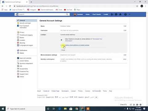 HOW TO ADD EMAIL TO FACEBOOK ACCOUNT FROM PC/LLAPTOP