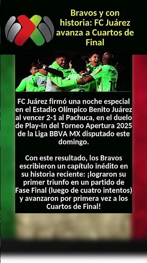 FC Juárez hace historia y avanza a los Cuartos de Final