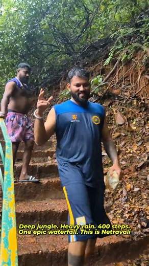 Goa's Best Monsoon Waterfall? #shorts #shortvideo #youtubeshorts