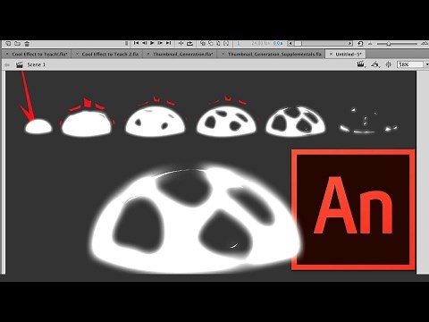 How to Animate an Explosion Effect in Adobe Animate or Flash Video Tutorial