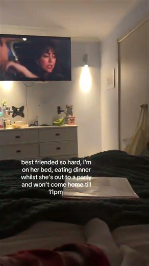Lowkey like it more when she’s not here🤭