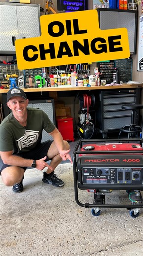 Garage Gear JB | How to change the oil on a Predator generator • #homeownershipgoals #fyp #fy #homeownertips #lawncarelife #lawncarenut #budget #machine... | Instagram