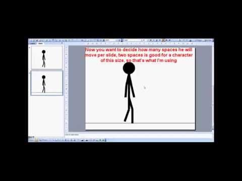 Powerpoint Animation Tutorial: Walking