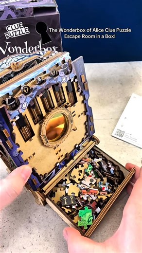 PuzzleMaster on Instagram: "Help Alice escape to Wonderland in this wonderland escape room puzzle box. This is an immersive escape room that can play with 1 to 3 players and takes approximately 90 to 120 minutes to solve. #PuzzleSolving #PuzzleMaster #puzzlebox #escaperoom #puzzle"
