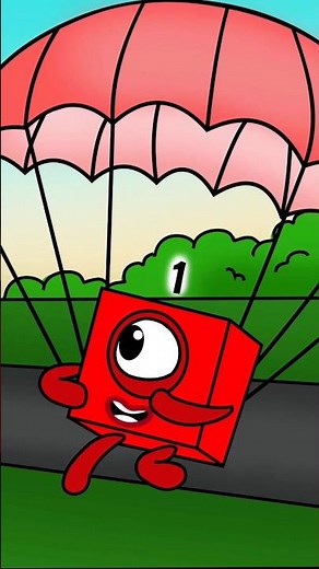 Numberblocks 1 Makes a Smooth Touchdown #shorts #animation #drawing