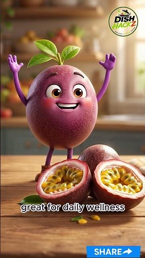 What Happens to Your Body When You Eat Passion Fruit?😲 #dishhackz #foodhacks #foodshorts #shorts