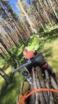 Loaded ATV Trailer Sinolink + Deep Forest CFMOTO 520L Work Test. China ATV Foresty Trailer test load