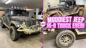 Mud-Covered Jeep Wrangler Truck Gets Satisfying Transformation