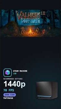Valheim 1.0 - Recommended Settings for Steam Machine (70fps @ 1440p)