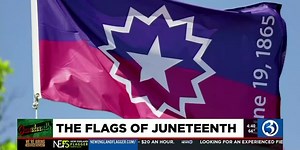 Two flags are flown in honor of Juneteenth. Here’s what they represent
