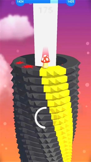 Wonderful Graphics In stackBall😍😱😍 Crush Blast #stackballgameplay #viral #gaminglive #stackball