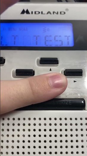 Midland Weather Radio WR-100 Alarm Test
