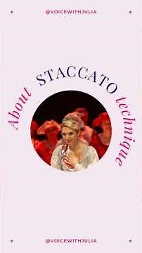 Staccato Technique #vocaltechnique #opera