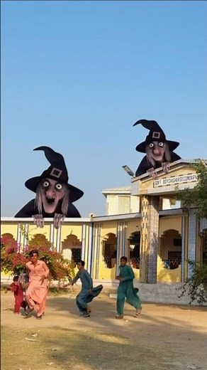 Rooftop Witch Prank | Funny Reactions#witch