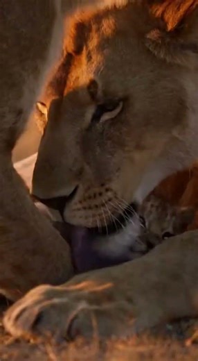 🦁✨ *A Father’s Love in the Golden Hour