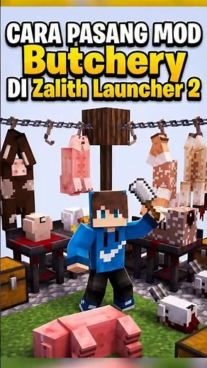 HOW TO INSTALL Butchery MOD ON Zalith Launcher 2 Plus - WORK 100% #shorts