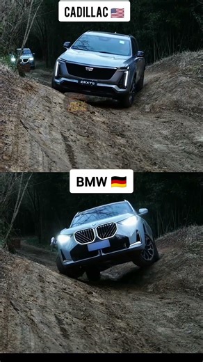 The Shocking Truth! 😱 BMW vs Cadillac Suspension Challenge #shorts