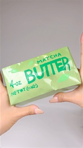 🧈How to make MATCHA Butter Squishy Diy 도안없이 말차 버터 스퀴시 만들기 #papercraft