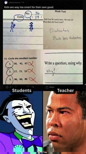 Student Logic is Next Level! 🧠😂 | Creative vs. Correct | Relatable School Memes #edit #shorts #memes