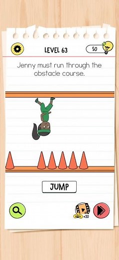Brain Test 4 Level 63 | Brain Test 4 Level 63 Jenny must run through the obstacle course