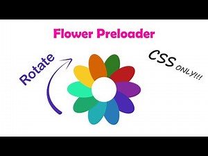 Flower Preloader HTML and CSS | Preloader CSS Animation