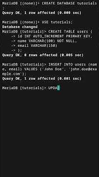 UPDATE Rows in MySQL #mysql #mariadb #sql #databases #coding #programming