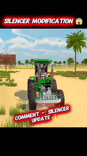 New silencer modification😱INDIAN vehicles simulator 3D 🔥#viral #shortsfeed #indiantractor3d #gaming